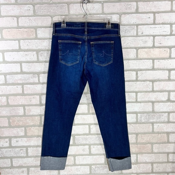 Ag The High Rise Stevie Cuff Slim Straight Jeans Size 31 - Picture 9 of 12